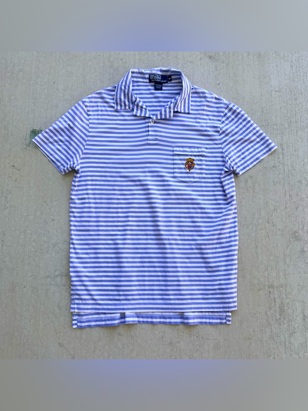 Vintage Ralph Lauren Polo Shirt RL Yachting Flag Striped 90s Preppy Sailing
